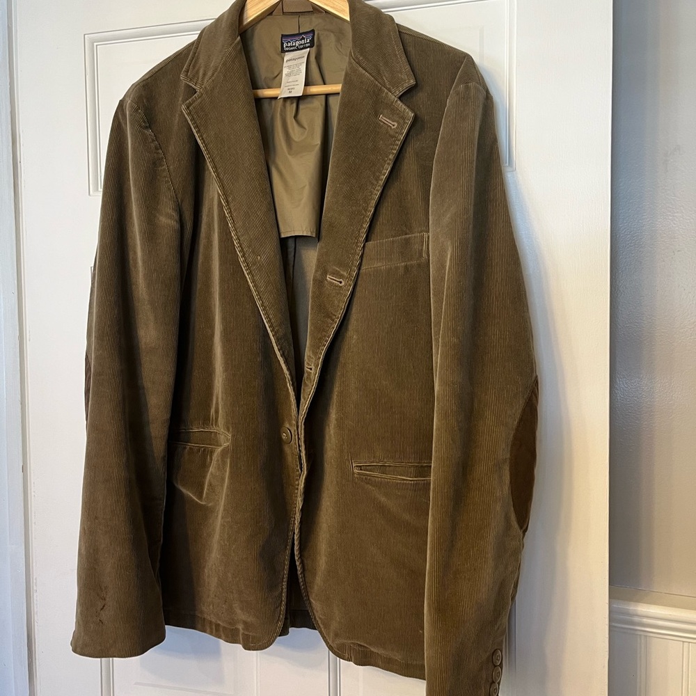 VTG Patagonia Blazer Mens M Organic Cotton Corduroy 3 Button Jacket